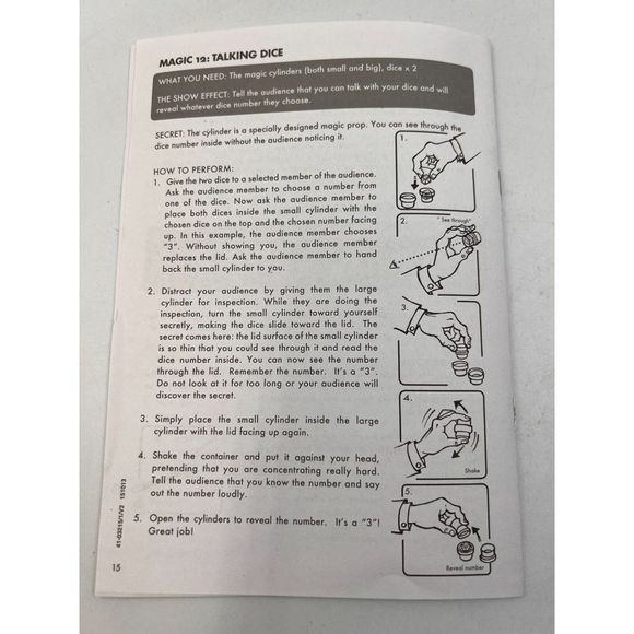 4M Kidz Labz Magic Kit Tricks Assortment Toy Over Age 8 - Picture 16 of 16